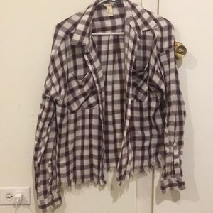 Distressed flannel